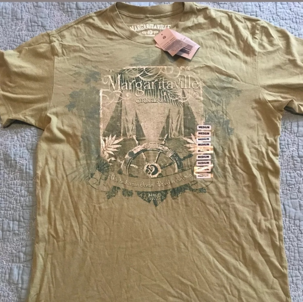 Margaritaville Mens Short Sleeve Shirt new green